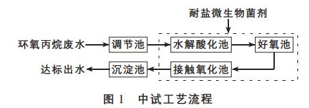 环氧丙烷生产废水高盐生物强化处理技术